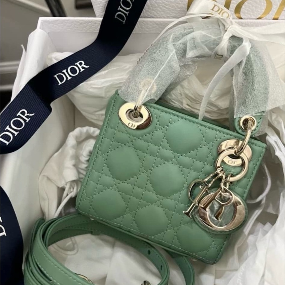 ❌SOLD❌Christian DIOR Micro Lady DIOR Mint Green